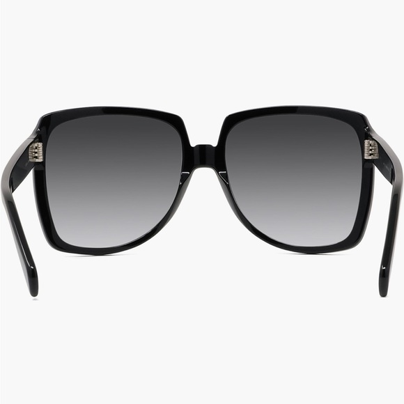 Celine 61mm Gradient Square Sunglasses in Black, oversized main image 4